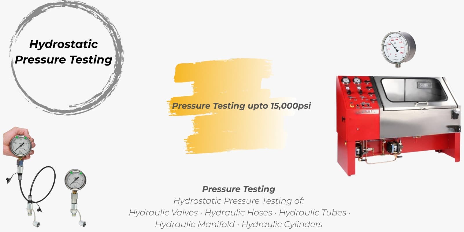 Pressure Testing - Up to 15,000psi Testing